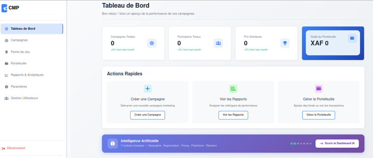 CMP Dashboard